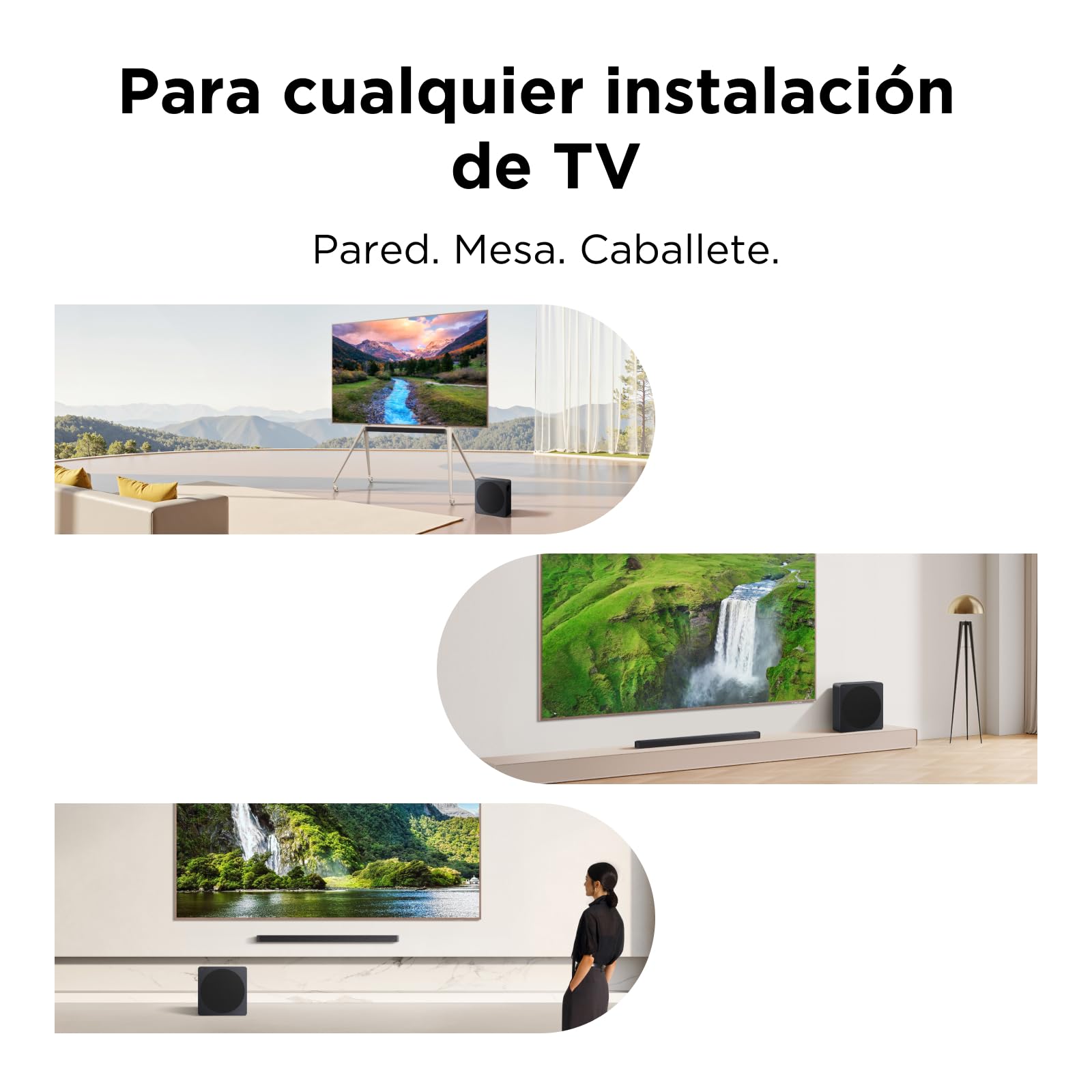 TCL A65K Barra de Sonido 3.1.2ch, Audio by Bang & Olufsen, Subwoofer Inalámbrico, 460W, Dolby Atmos & DTS:X, HDMI eARC, Bluetooth 5.3, Montaje en Pared, Control por App