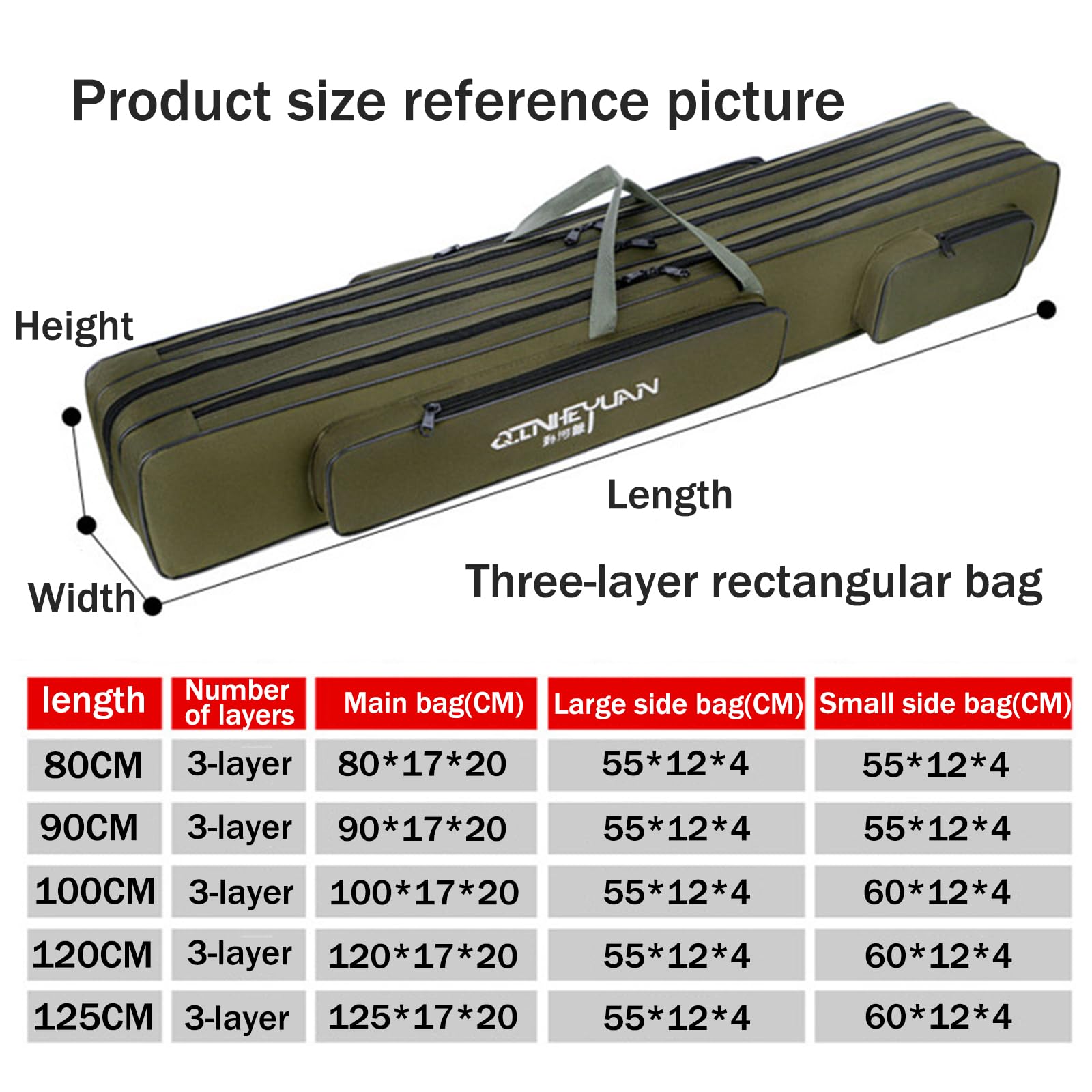 Borsa Porta Canne da Pesca,Organizer per Il Trasporto di Canne,Resistente agli Strappi E alle Abrasioni,per Il Trasporto di Attrezzatura E Accessori