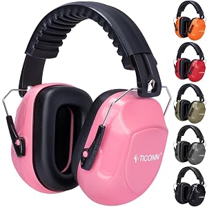 TICONN Noise Cancelling Headphones for Adults SNR 33dB Ear Muffs for Noise Reduction Adjustable Ear Muffs for Construction