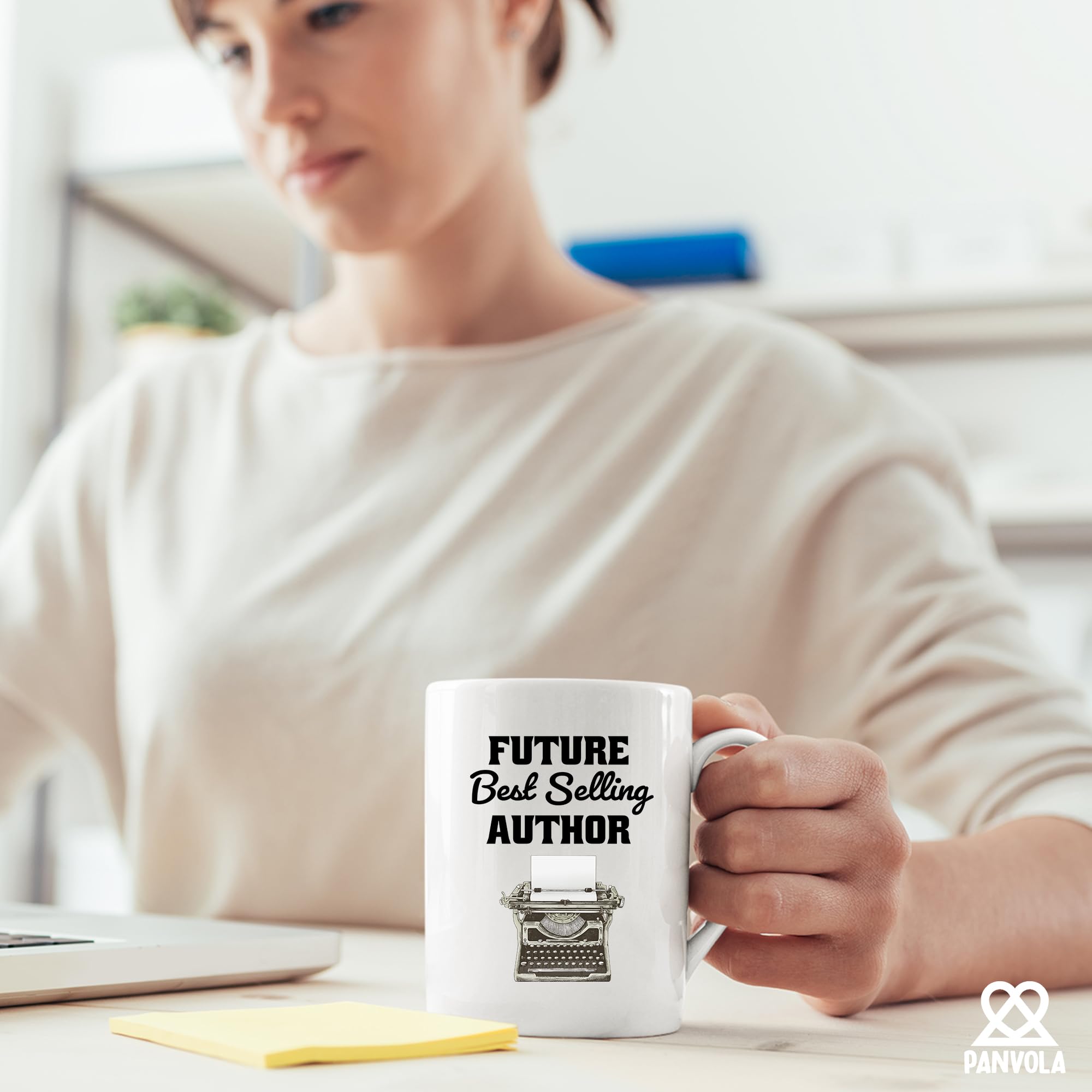 Panvola Taza de cerámica divertida con texto en inglés I'm a Writer Anything You Say or Do May be Used in a Story Author Gifts Novelist Journalist Poet, 325 ml, color blanco