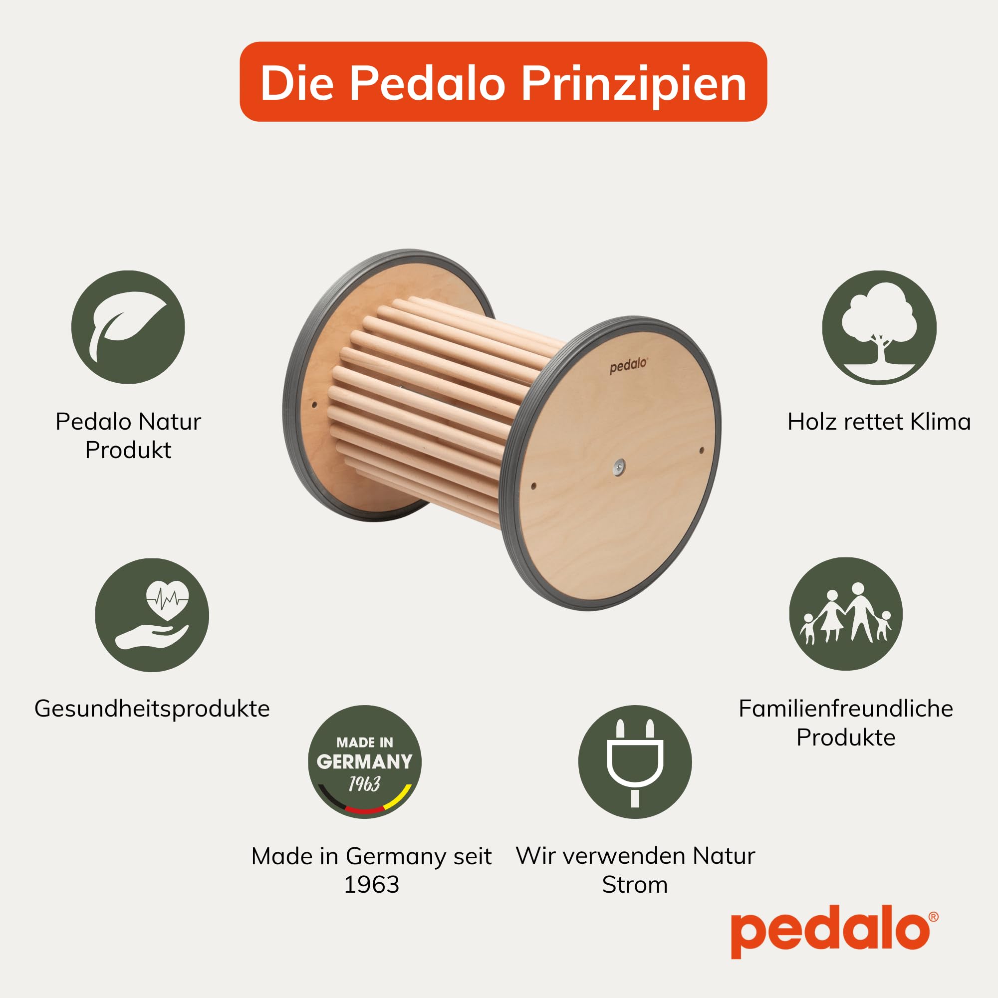 pedalo Pedasan Ø 22 und Ø 32 cm I Fußtraining I Gesunder Fuß I Balance Rolle I Bärenrolle