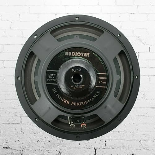 Miniatura 5 de AUDIOTEK 2 subwoofer de audio para automóvil K7 de 12 pulgadas de 1200 W con potencia de 4 ohmios de 12 pulgadas. Sub - Cuenta con bobina de voz
