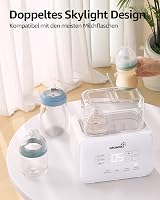 Încălzitor și sterilizator rapid de biberoane 8 în 1 GROWNSY cu afișaj LCD, control al temperaturii și funcție de decongelare, verde 4