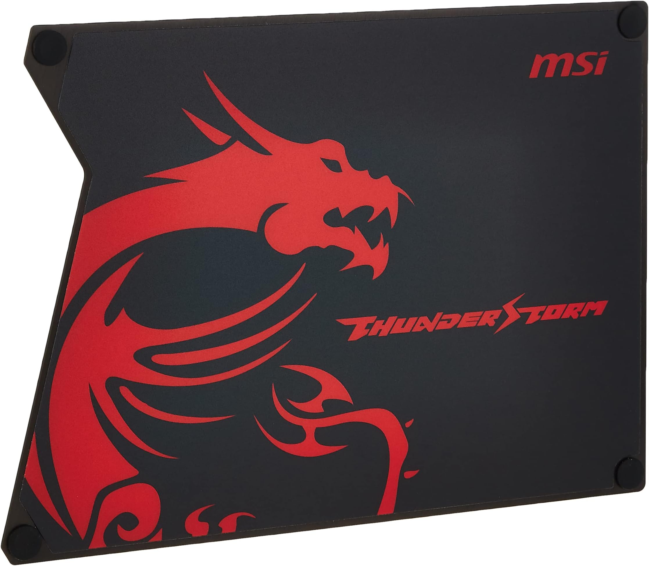 MSI Thunderstorm Aluminum Gaming Mousepad with Speed Surface Non-Slip Feet (Gf9-V000001-Eb9)