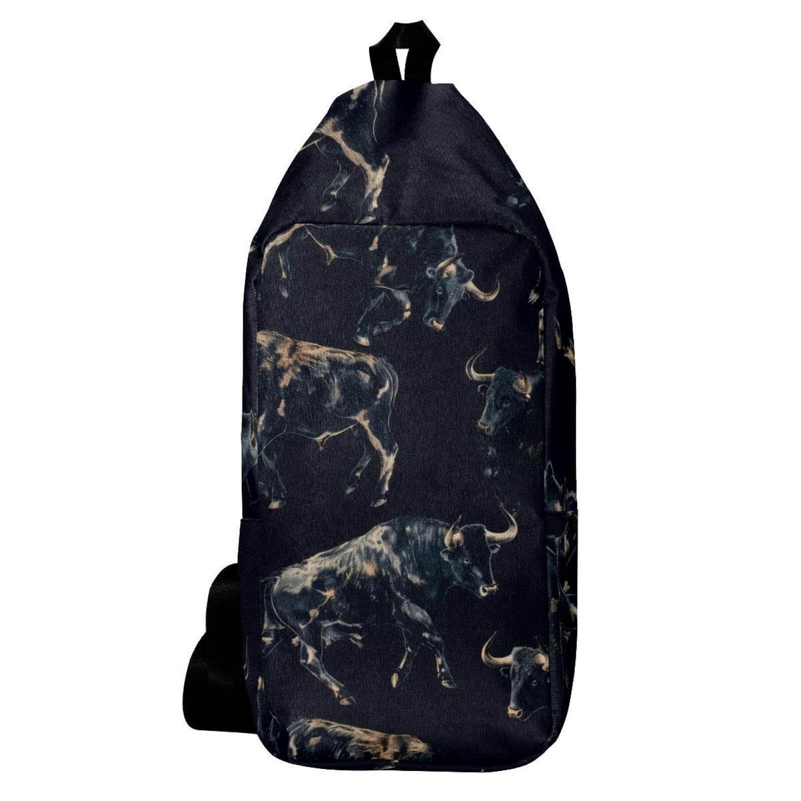 Sac à dos à bandoulière Black Bull multicolore léger et compact - 6
