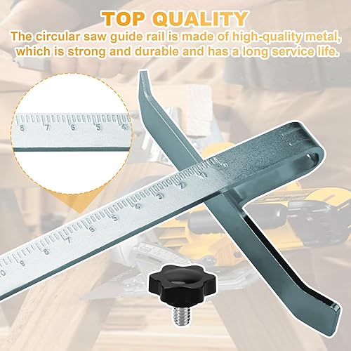 Miniatura 3 de Valla de sierra circular COMBO00233 Reemplazo para valla DeWalt Rip DW3278, compatible con DeWalt DCS570B, DCS570P1, DCS575T2-AR, DCS575T2-B2,