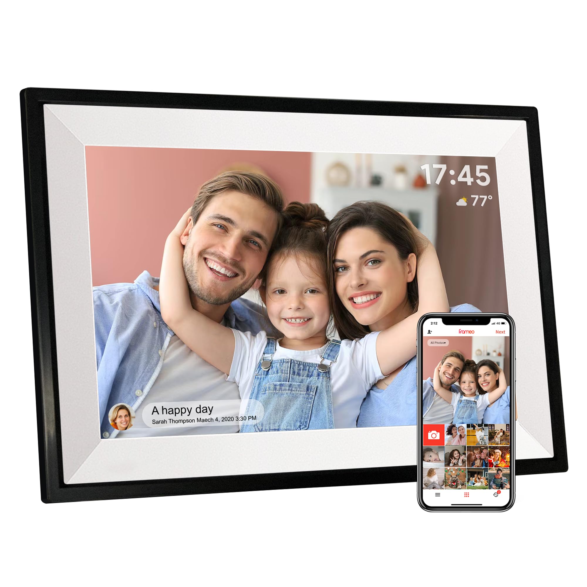 PiPivision 10.1 Frameo WiFi Digital Picture Frame
