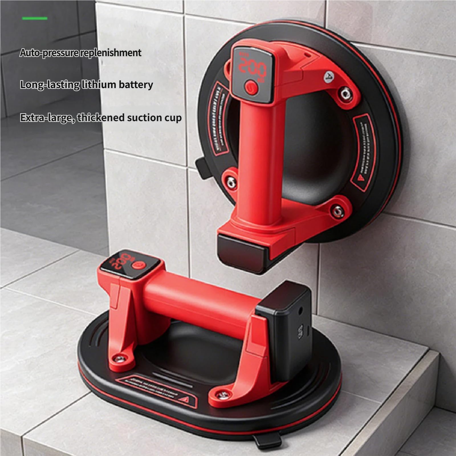 Ventosa eléctrica con sistemas de presión inteligentes de 200 kg de potencia para levantar y mover de forma segura