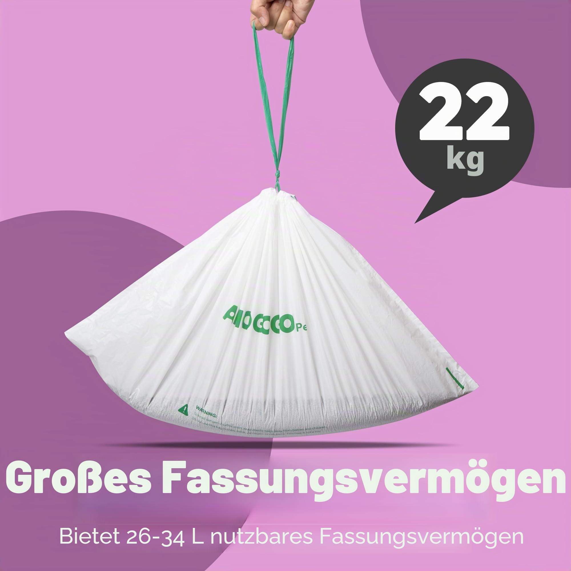 120 Stück Katzentoiletten kompatibel mit Neakasa M1 & Wozhio & Open-X Open-Top selbstreinigende Katzentoilette, ersetzt Abfallsäcke, Katzentoiletteneinlage, 68,6 x 33 cm