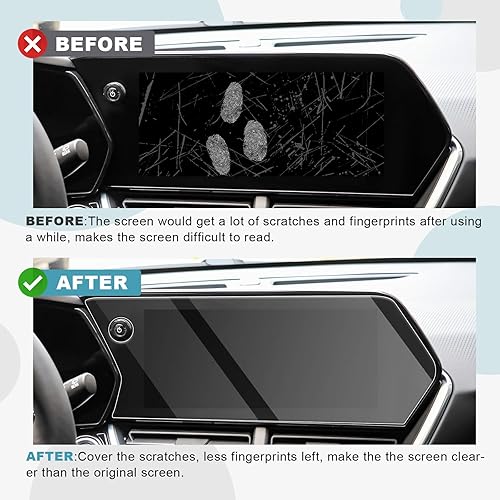 Miniatura 3 de CDEFG Protector de pantalla para Chevy Trax 2024 2024 Chevy Trax LT 2RS ACTIV Protector de pantalla de vidrio templado de 11 pulgadas, láminas de