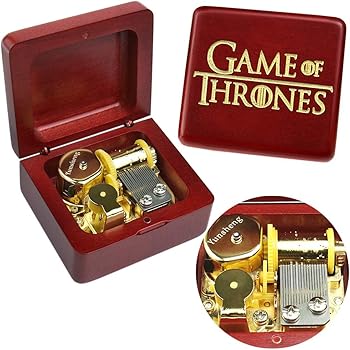 Amazon Com Game Of Thrones Music Box Hand Crank Musical Box Carved Wooden Boxes Mini Size Home Decor Christmas Valentine S Day Toys Games
