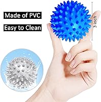 Vista 2 de Benvo Spiky Massage Balls Pack of 3 Muscle Roller Lacrosse Balls for Plantar Fasciitis Back Shoulder Pain Relief Foot Muscles, Trigger Point Yoga