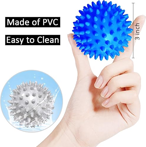 Miniatura 2 de Benvo Spiky - Pelotas de masaje, paquete de 3 bolas de lacrosse con rodillo muscular para fascitis plantar, espalda, hombro, alivio del dolor de los
