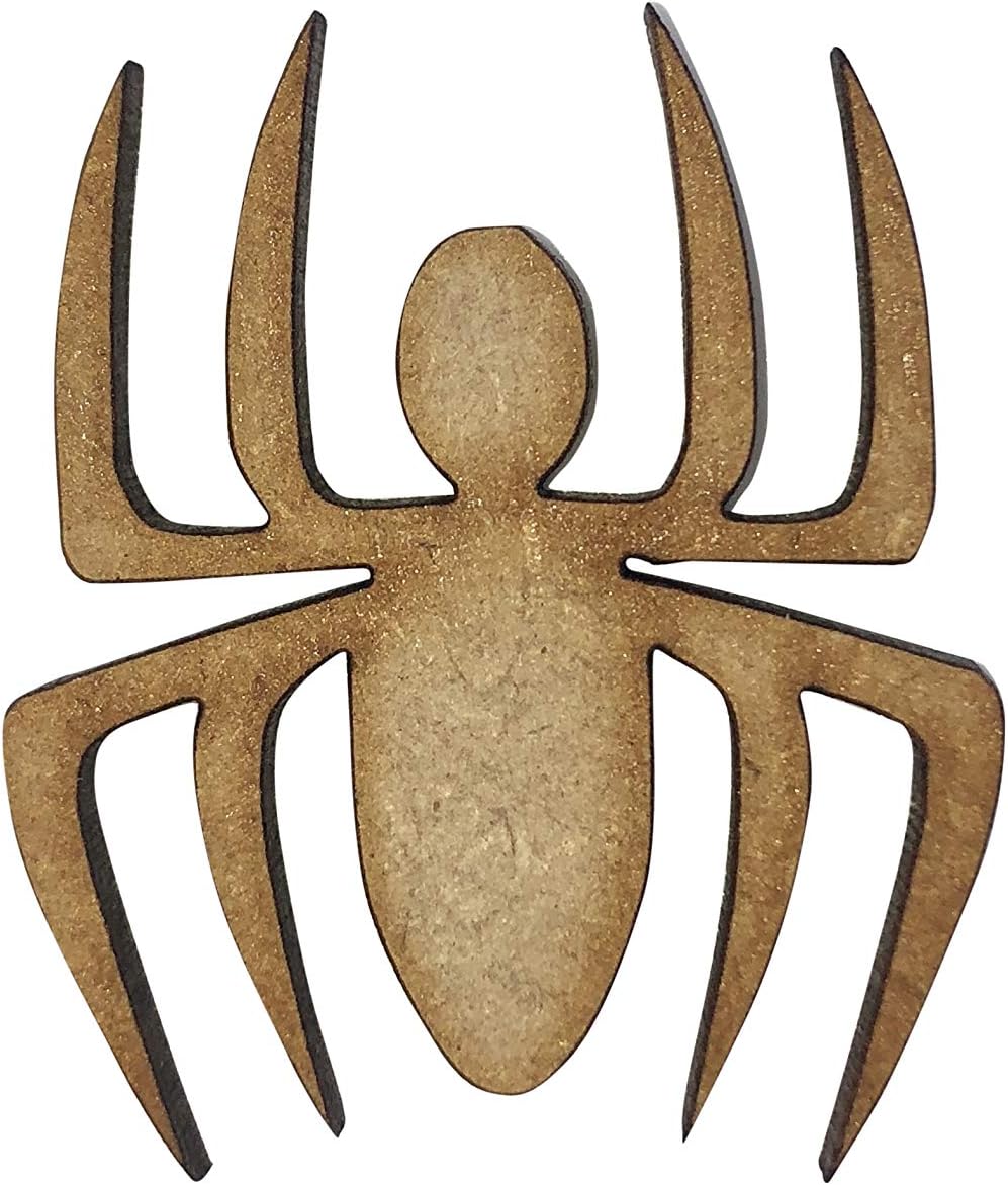 8X Spiders 4cm Wood Craft Embelishments Laser Cut Shape MDF