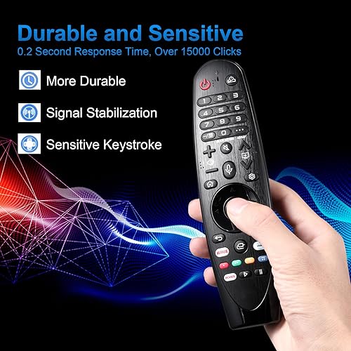 Miniatura 4 de Voice Magic Remote para LG TV - Control remoto universal para LG Nanocell WebOS, UHD, OLED, LCD, HD y Smart TV con puntero y función de voz