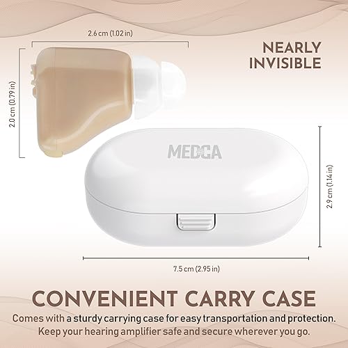 Miniatura 6 de MEDca™ - Amplificador de audición. Dispositivo pequeño para adentro del oído de alta calidad, recargable.
