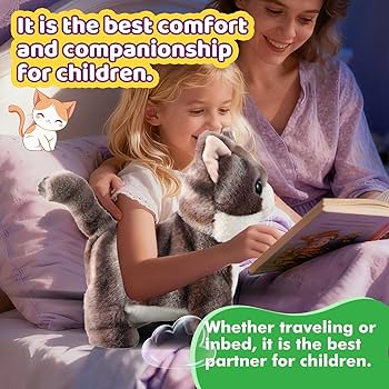 Amazon.co.jp: グレー リード 歩く猫セット 鳴き声を上げる アニメ化