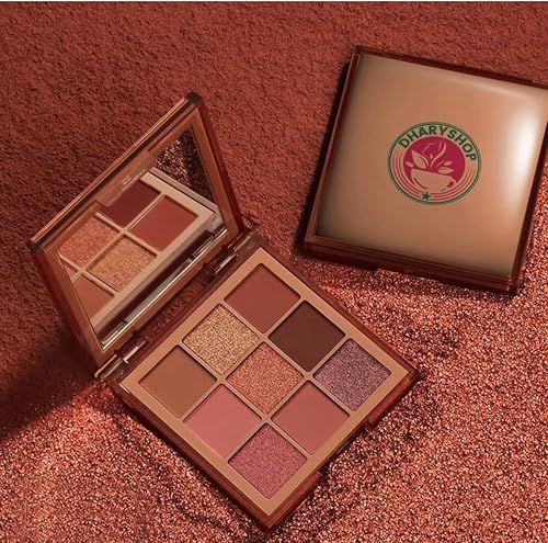 Miniatura 7 de Mini paleta de sombras de ojos - 9 tonos - Ideal para viajar - Colores ricos y ultramezclables con textura aterciopelada Sombra de Ojos (Rosi)