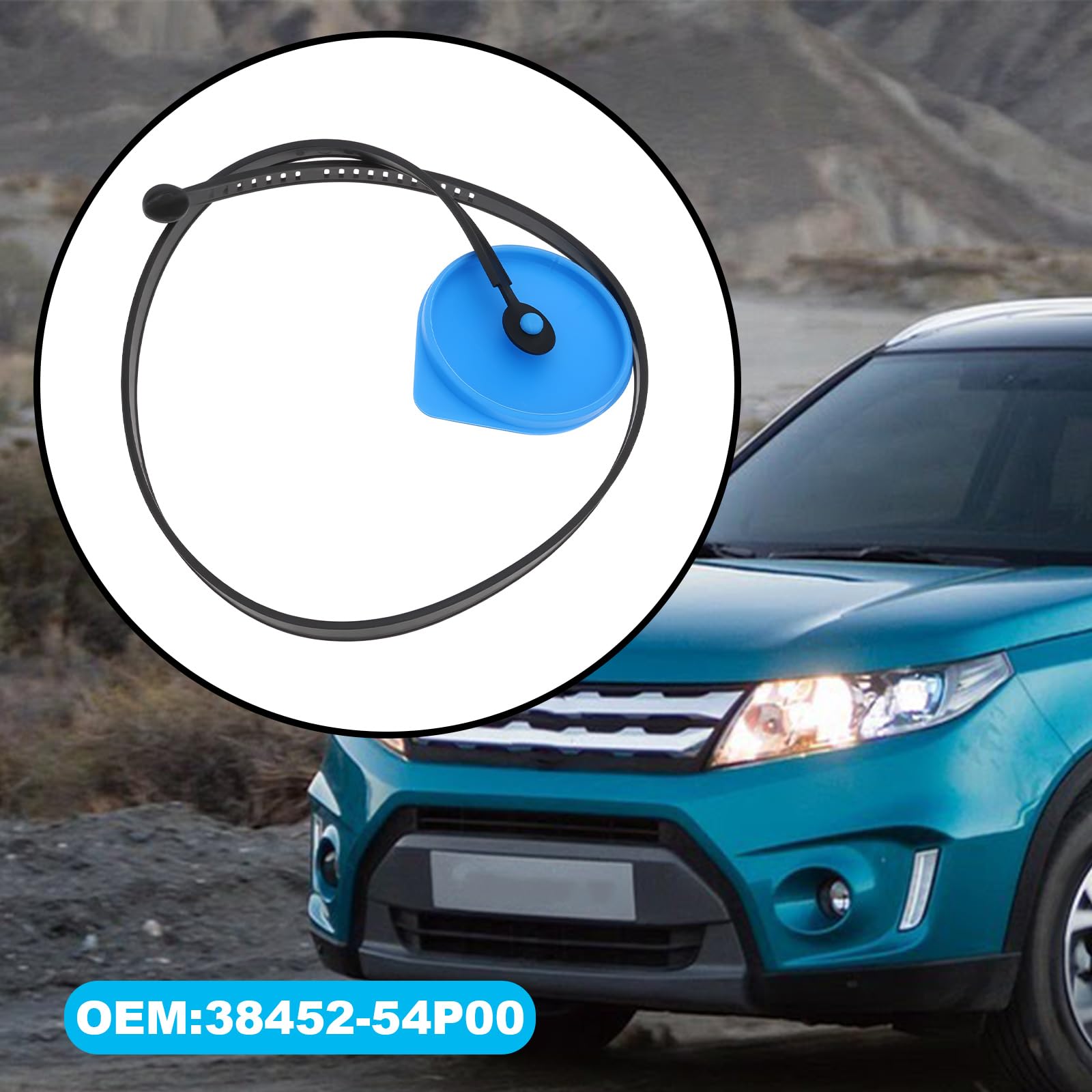 Zamiennik Korka Butelki Myjki Samochodowej The Lord of the Tools 38452-54P00 Kompatybilny z Suzuki Vitara 2015 W PRZEDNIEJ CZĘŚCI Z Wskaźnikiem