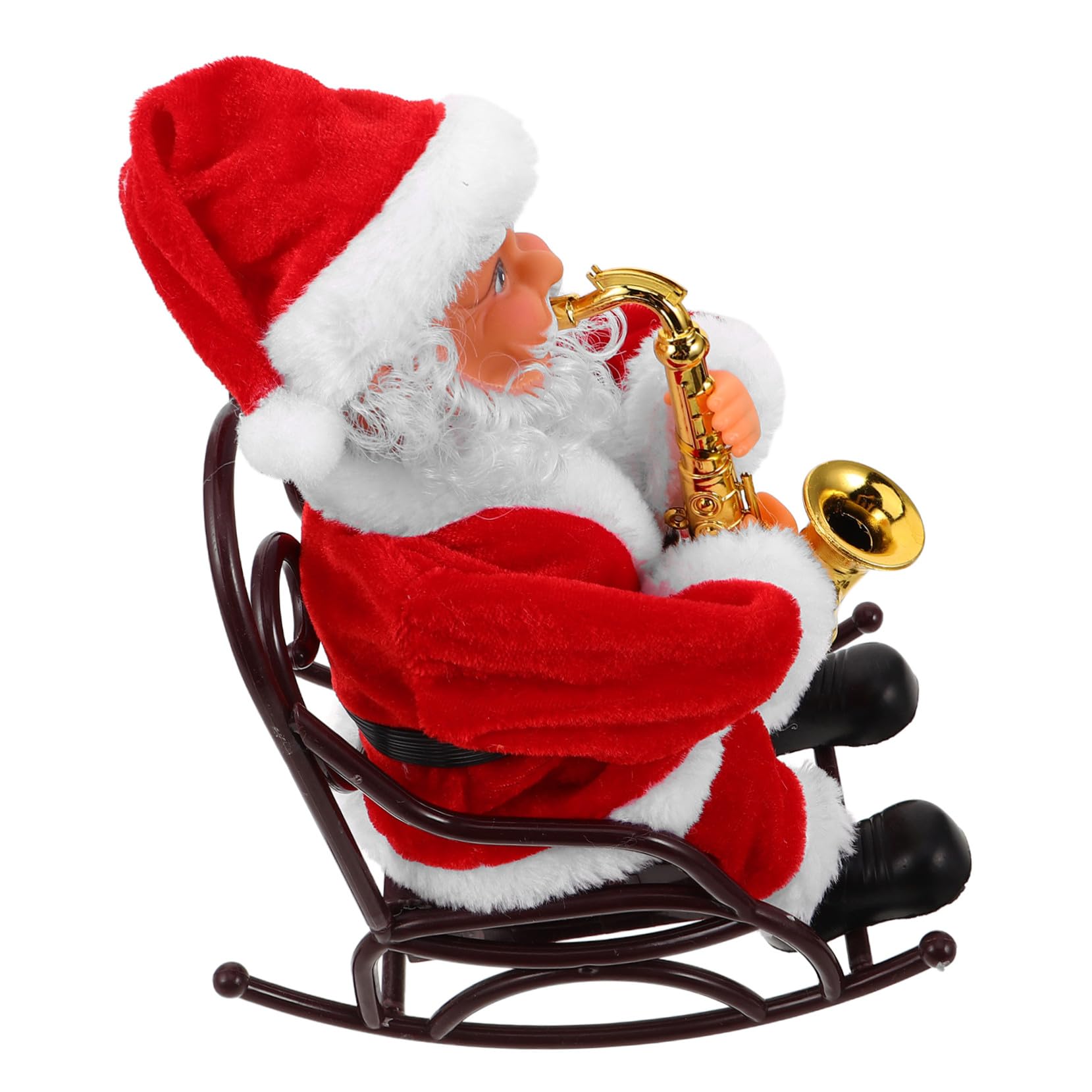 Figurine électrique de Noël colorée Père Noël pour étagère et table haute