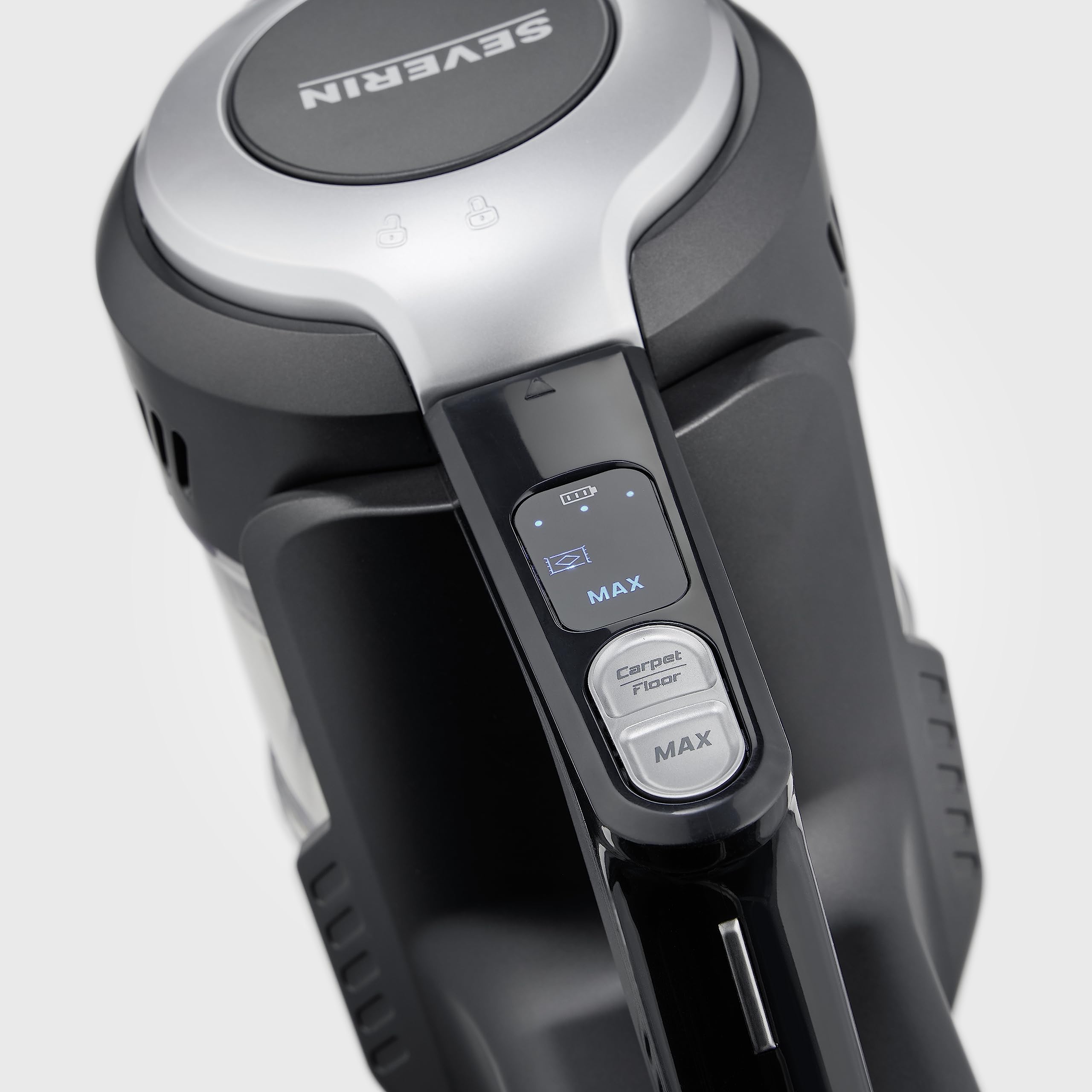 SEVERIN Aspiradora inalámbrica de mano y escoba 2 en 1, aspirador sin cable potente con depósito de 0.65 L, 40 minutos de autonomía, 21,6 V, Negro, HV 7155