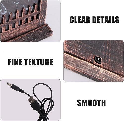 Miniatura 9 de Creative Fireplace Lamp Decoration Battery USB Powered Simulation Lantern for Holiday Festival Light Decor Classic Firewood Style for Party Wedding