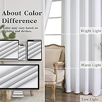 Vista 69 de Simplebrand Juego de 2 paneles de cenefa aguamarina para ventana de cocina de 14 pulgadas de largo, cortinas de oscurecimiento de habitación