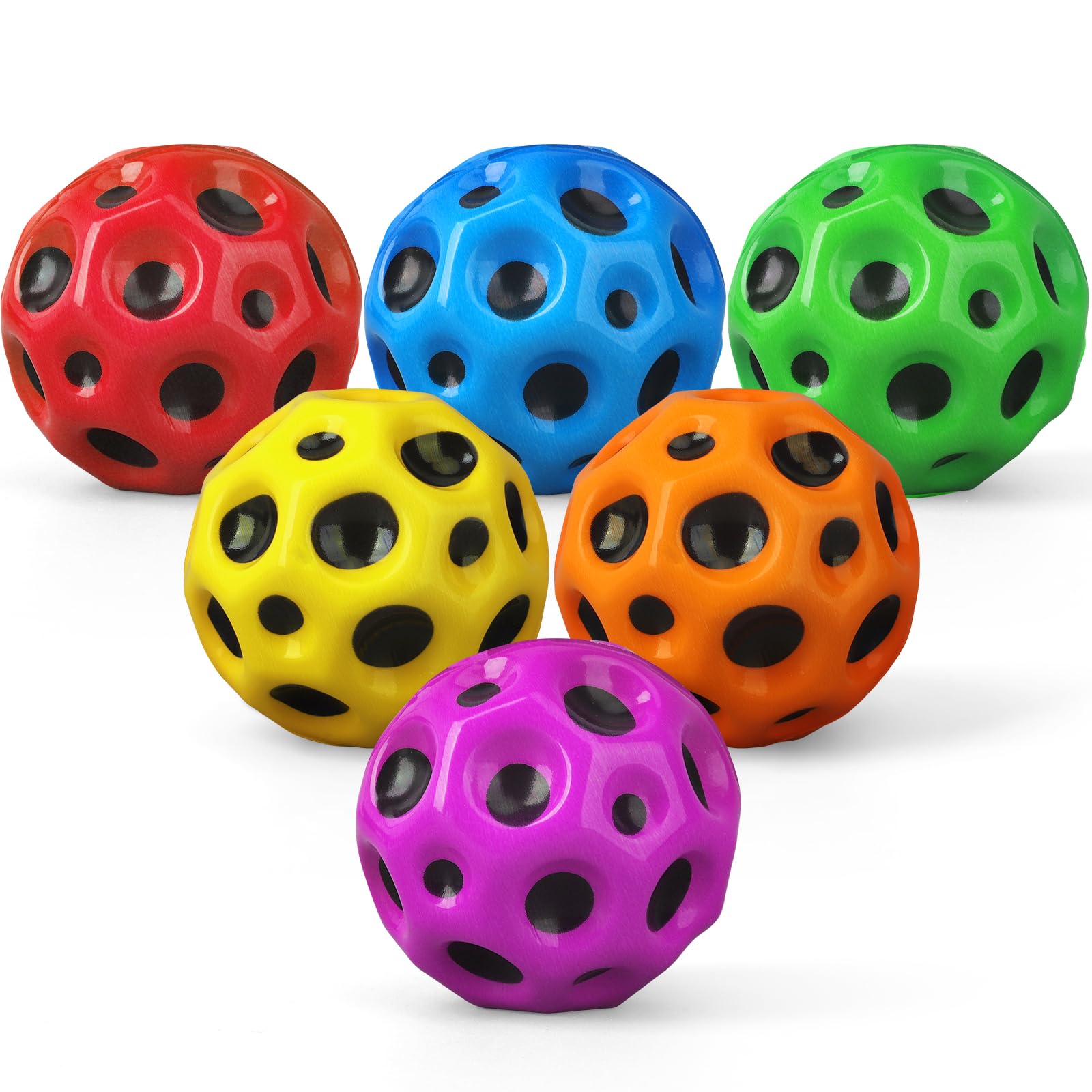 – Moon Stress Bouncy Foam Ball Space Balls for Kids, Fidget Toy, Stress Relief Toys, Super High Bouncing Balls, Bouncy Ball, Jumping Galaxy Sensory Ball Holiday Stocking Stuffer 6 Pack