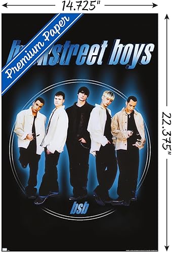 Miniatura 3 de Trends International Backstreet Boys - Póster de pared circular, 14.72 x 22.37 pulgadas, versión premium sin marco