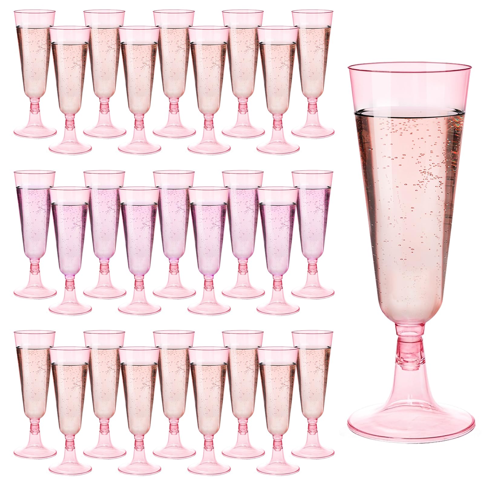 Disposable Champagne Flutes - 40 Pack -30