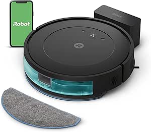 iRobot Roomba Combo Robot Vacuum &amp; Mop (Y0110) - Easy to use, Power-Lifting Suction, Vacuums and mops, Multi-Surface Cleaning, Smart Navigation Cleans in Neat Rows, Self-Charging, Alexa