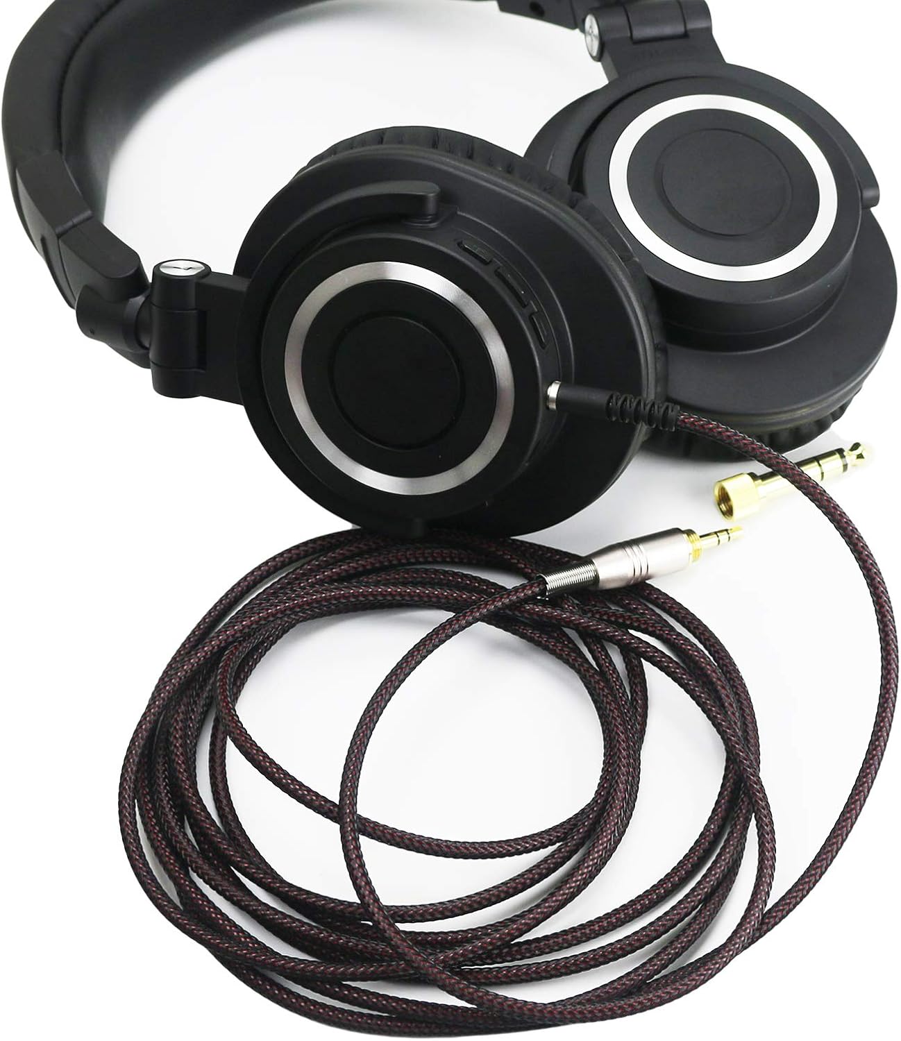 NewFantasia Replacement Audio Upgrade Cable Compatible with Audio-Technica ATH-M50xBT, ATH-AR3BTBK, ATH-SR50BT, ATH-ANC9, ATH-ANC7B, ATH-SR5BTBK, ATH-S700BT Headphones 3meters/9.9ft - Image 5