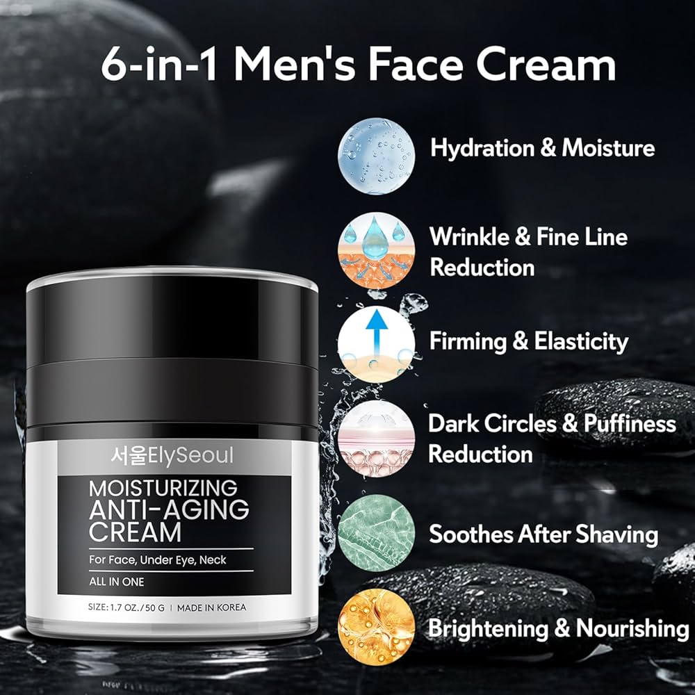 Amazon.com: Korean 6 in 1 Face Cream for Men: Anti-Aging