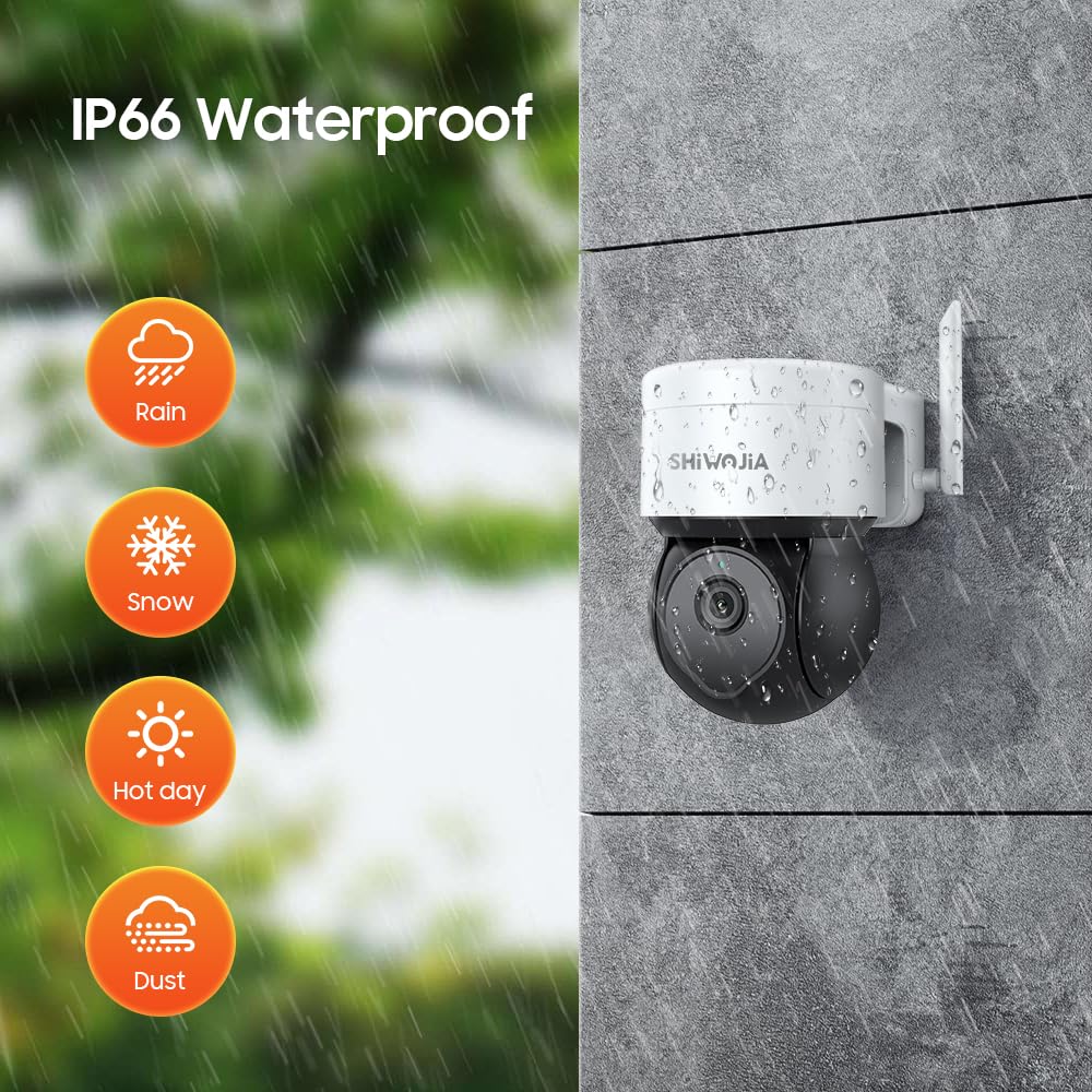Telecamera Di Sorveglianza WiFi Esterna A Energia Solare 2K 3MP - 360° PTZ, Visione Notturna A Colori, Audio Bidirezionale, Sirena PIR - IP65