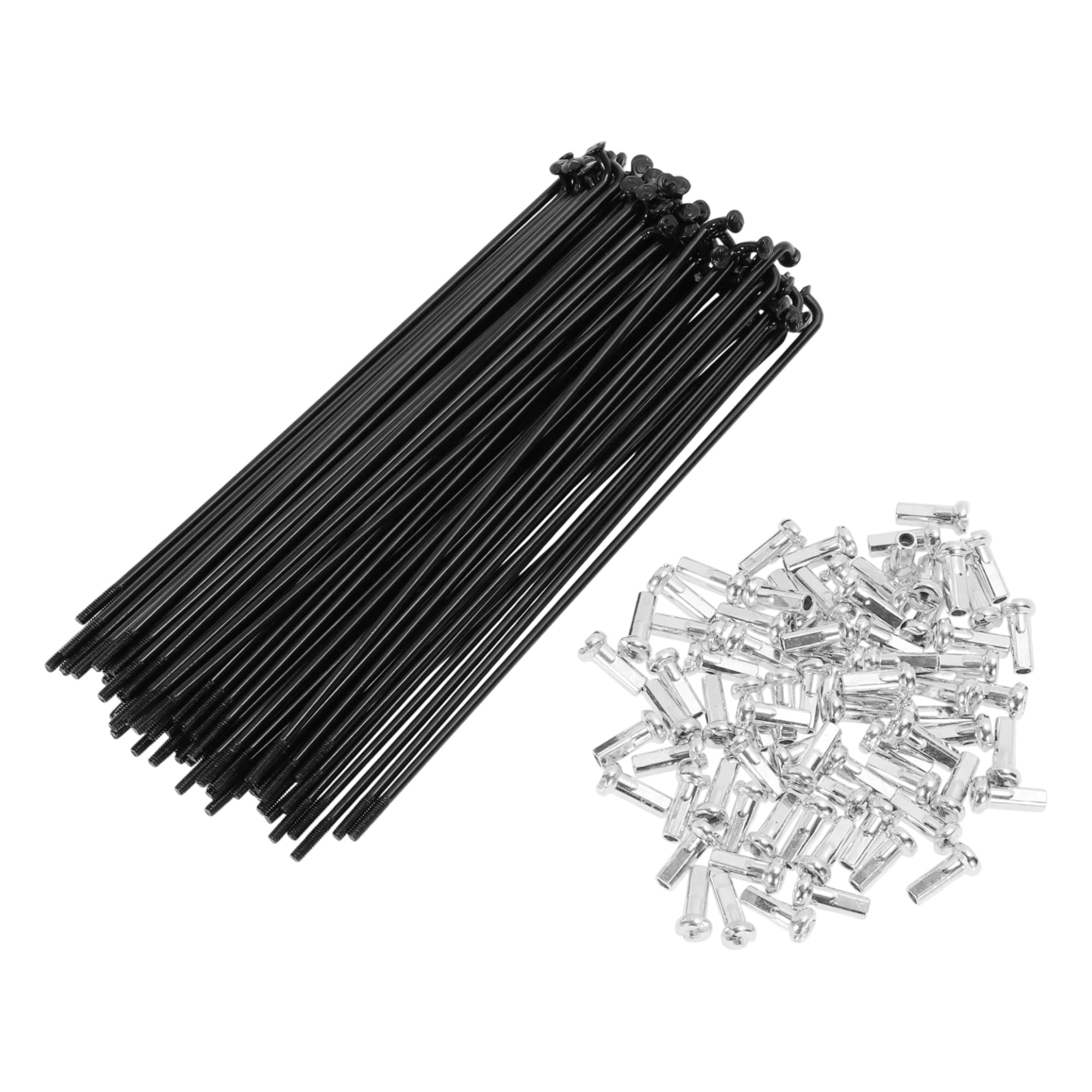 TUCKBOLD 72 Set 14G Bicycle Spokes 126mm Bike Wheel Spokes Carbon Steel Black