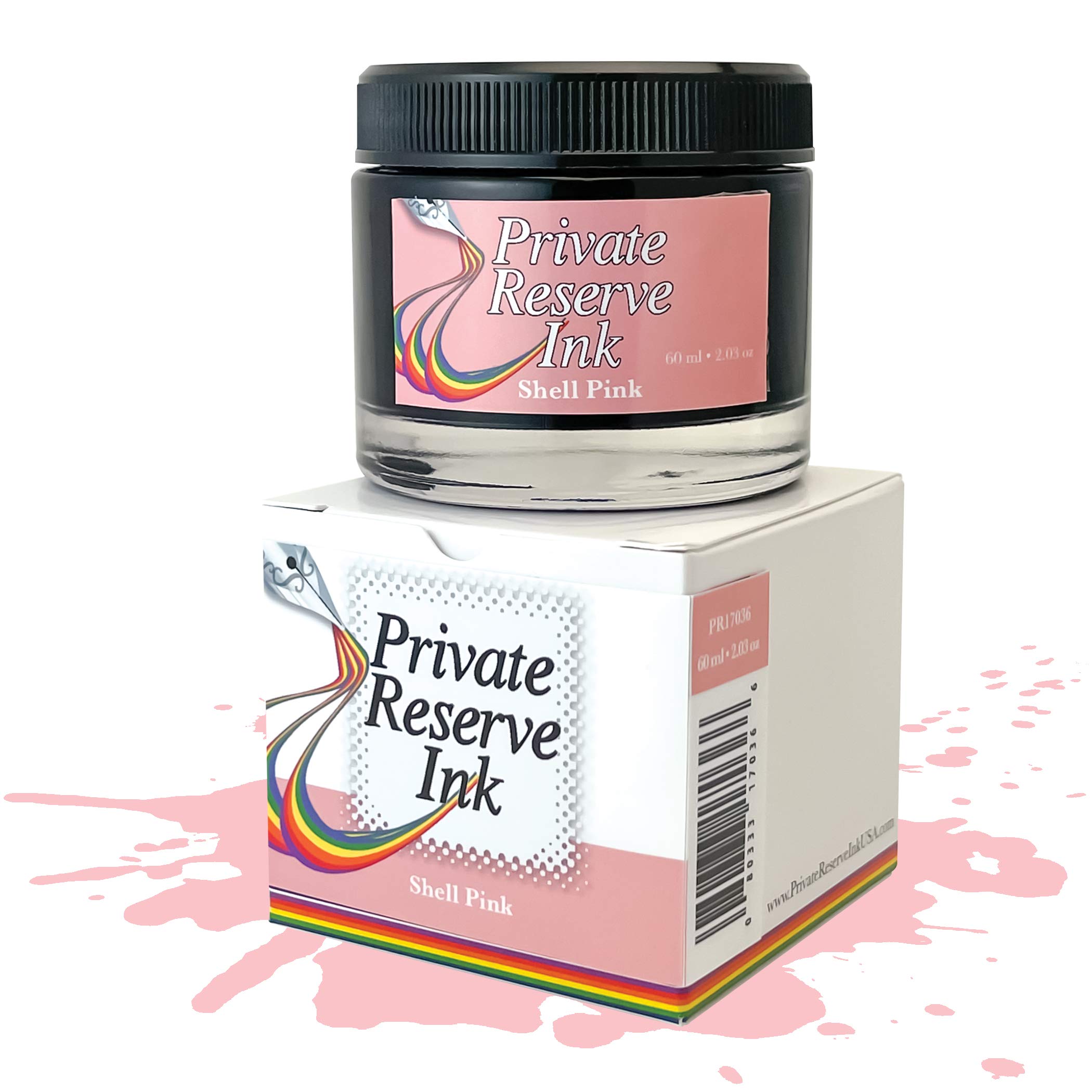 Private Reserve Ink - Butelka z atramentem 60 ml na pióro wieczne (różowa muszla)