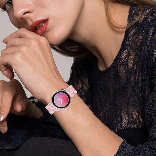 Miniatura 4 de ECSEM - Correa de reloj compatible con Fossil Gen 5 Julianna - Correa de repuesto para mujer, pulsera ajustable de 0.866 pulgadas, correas de