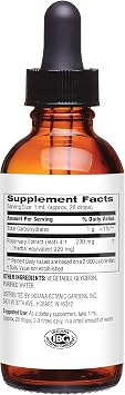 Botanic Choice Rosemary Leaf Liquid Extract Alcohol Free, Gluten Free Fast Acting Supplement Drops Easy to Use Dropper 1 Fluid Ounce