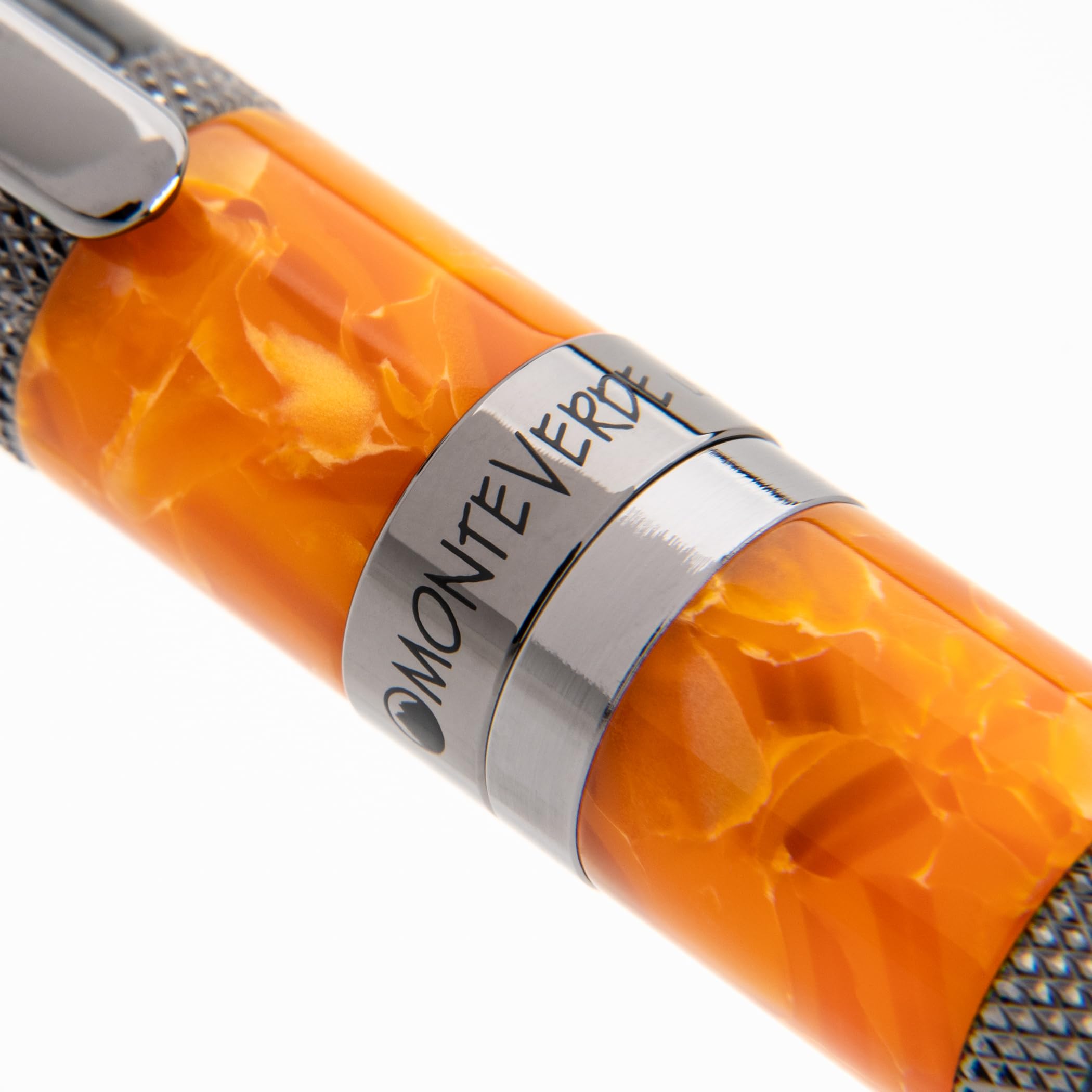 Monteverde USA Regatta Sport - Penna a sfera, arancione e fibra di carbonio, ricaricabile, con ricariche stile Parker, regalo di lusso