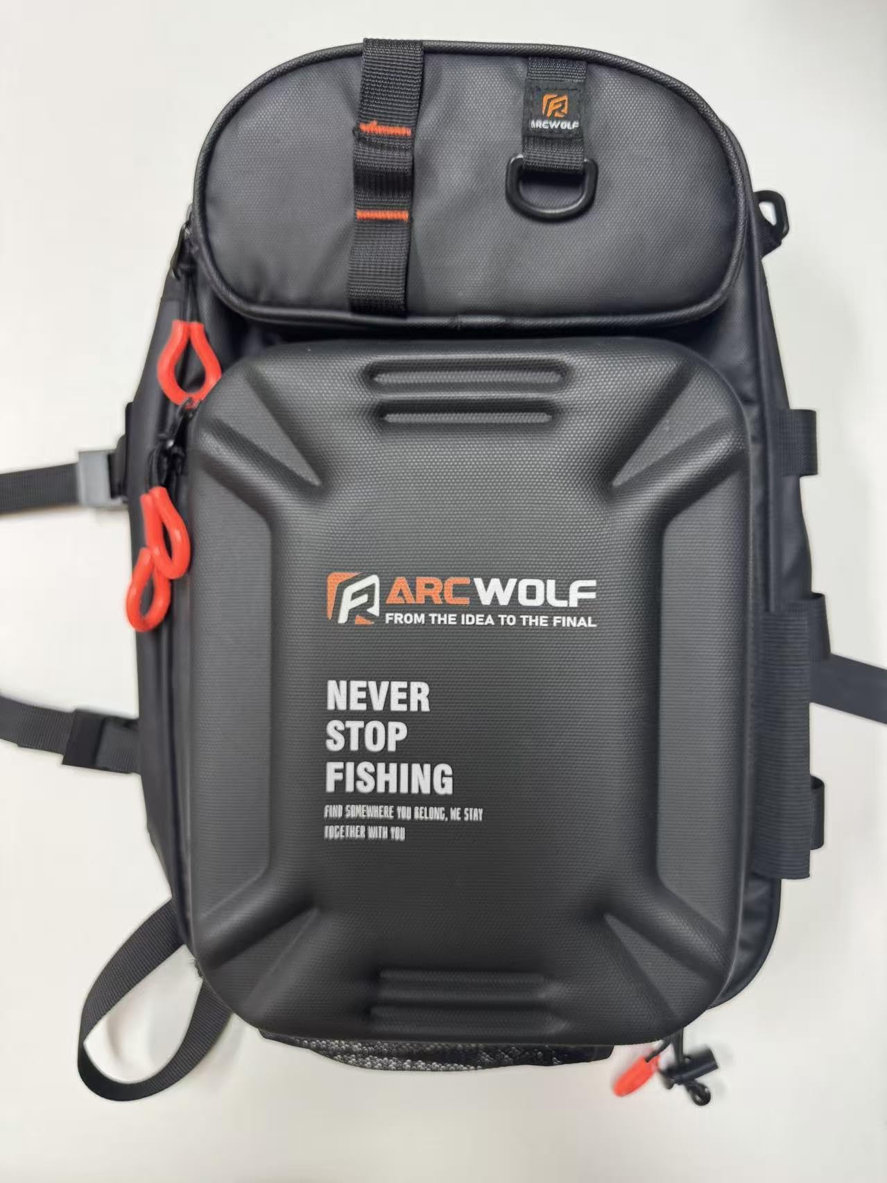 ARCWOLF タックルバッグ フィッシングバッグ 大容量 撥水 多機能 ロッドホルダー 釣り 道具 収納 ランガンバッグ アウトドア