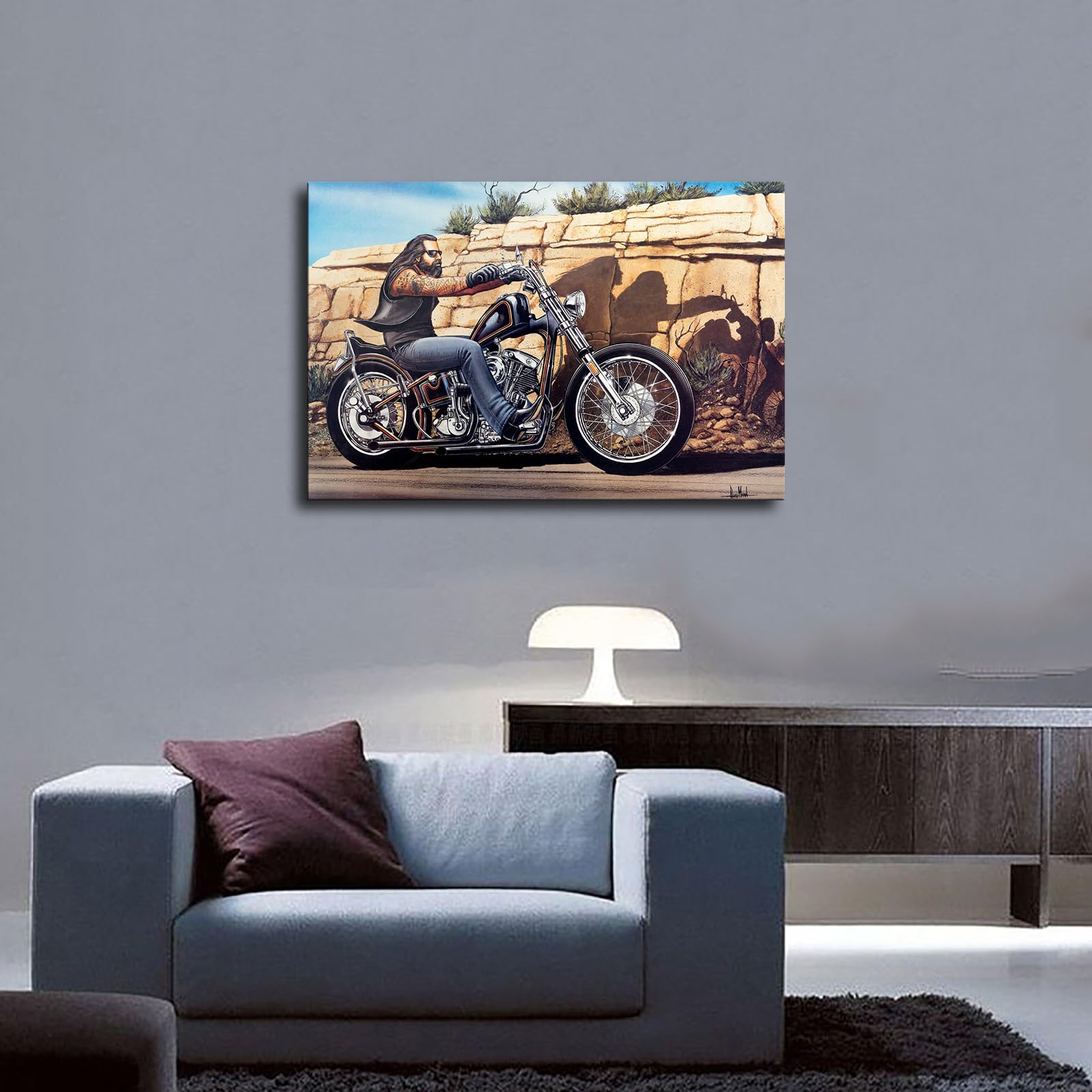 David Mannオリジナルポスター David Mann Motorcycle Art Poster Wall Print Unframed | eBay