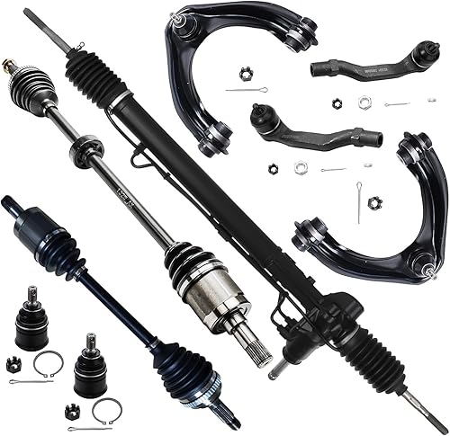 Miniatura 105 de Detroit Axle - Kit de suspensión delantera de 8 piezas para Toyota Sienna 2004-2010, brazos de control inferiores con rótulas interiores exteriores