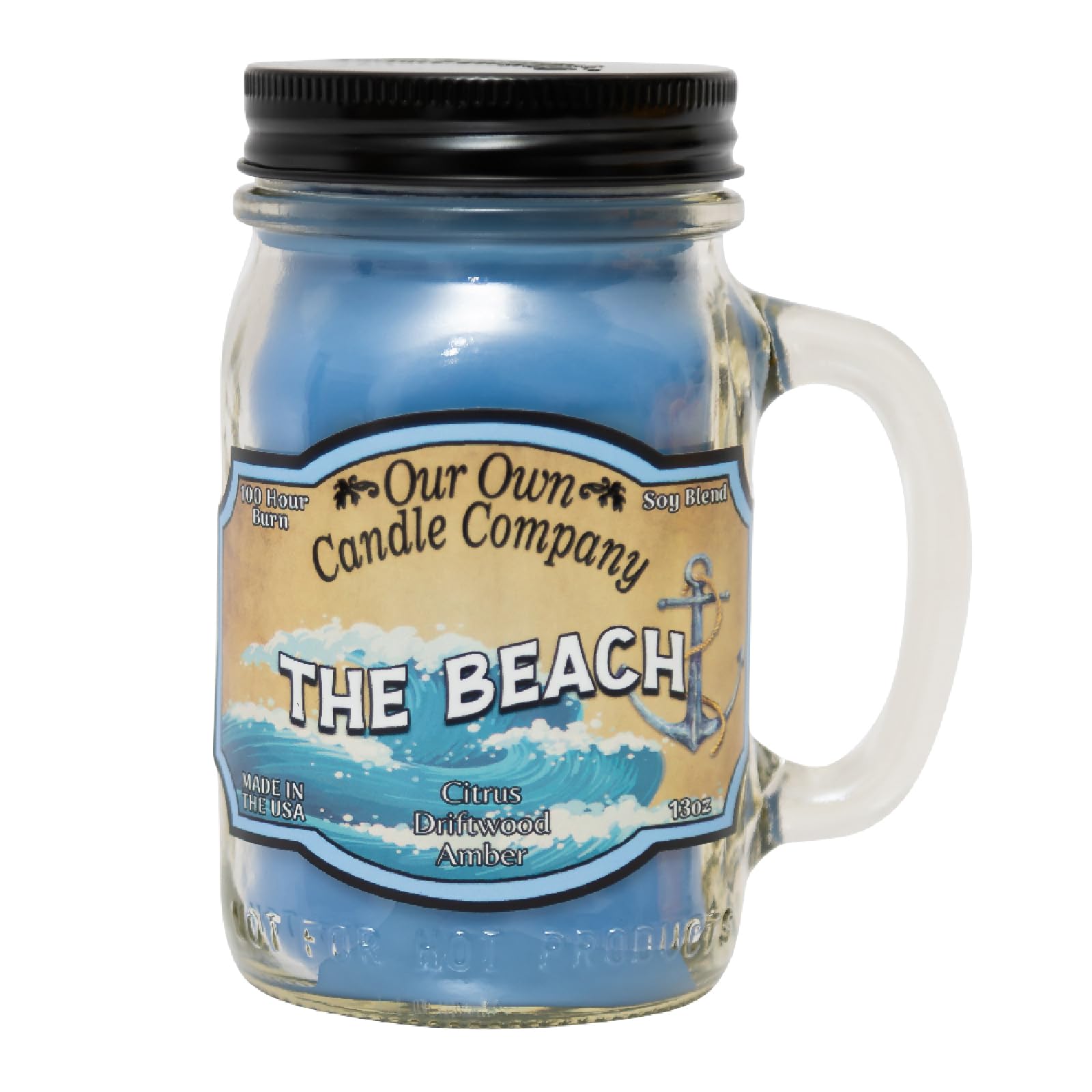 Unserer eigenen Kerze 368,5 The Beach Duftkerze Jar, (Company Marke) Made in USA – 100 HR Brenndauer