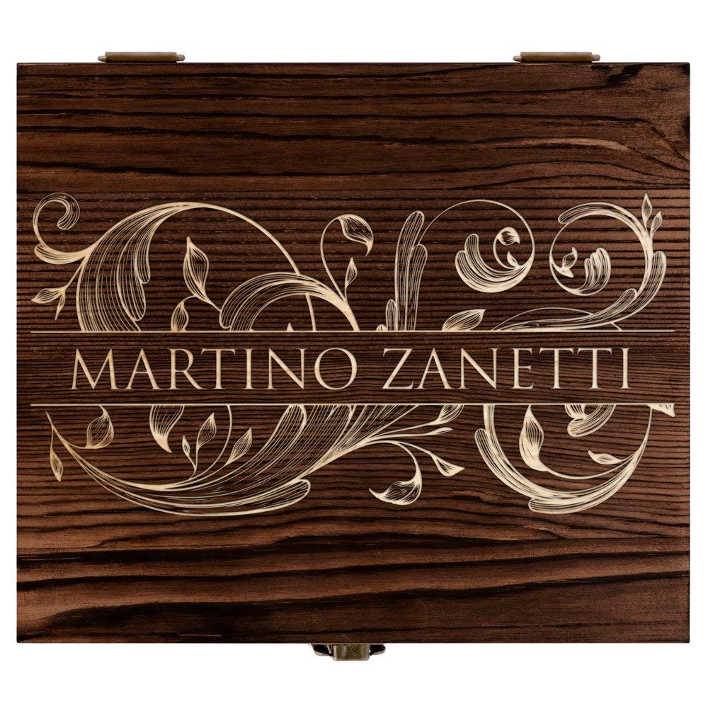 Maverton Set di Pietre da Whisky - cofanetto con incisione