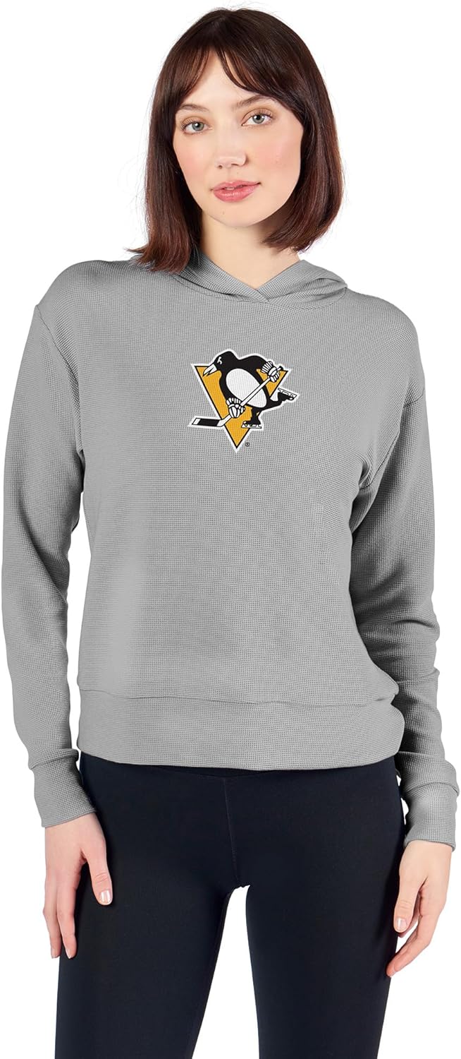 CERTO NFL Women's Soft Pullover Hoodie, Warm Comfortable Sweatshirt with Team Logo, Cozy Long Sleeve Fan Apparel