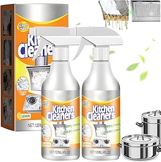 Kitchen Foam Cleaner,Stubborn Stains Cleaner,Powerful Clean Kitchen Oil Stains,All Purpose Cleaner,For Range Hood,Oven,Pots, etc（2PCS
