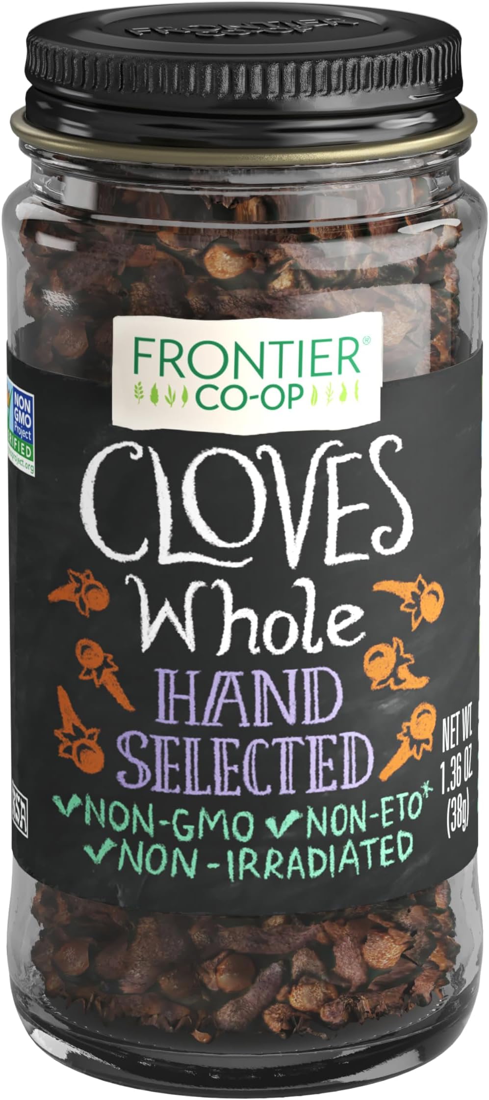 Frontier Co-op Cloves, Whole, Hand Select, 1.36 Oz.
