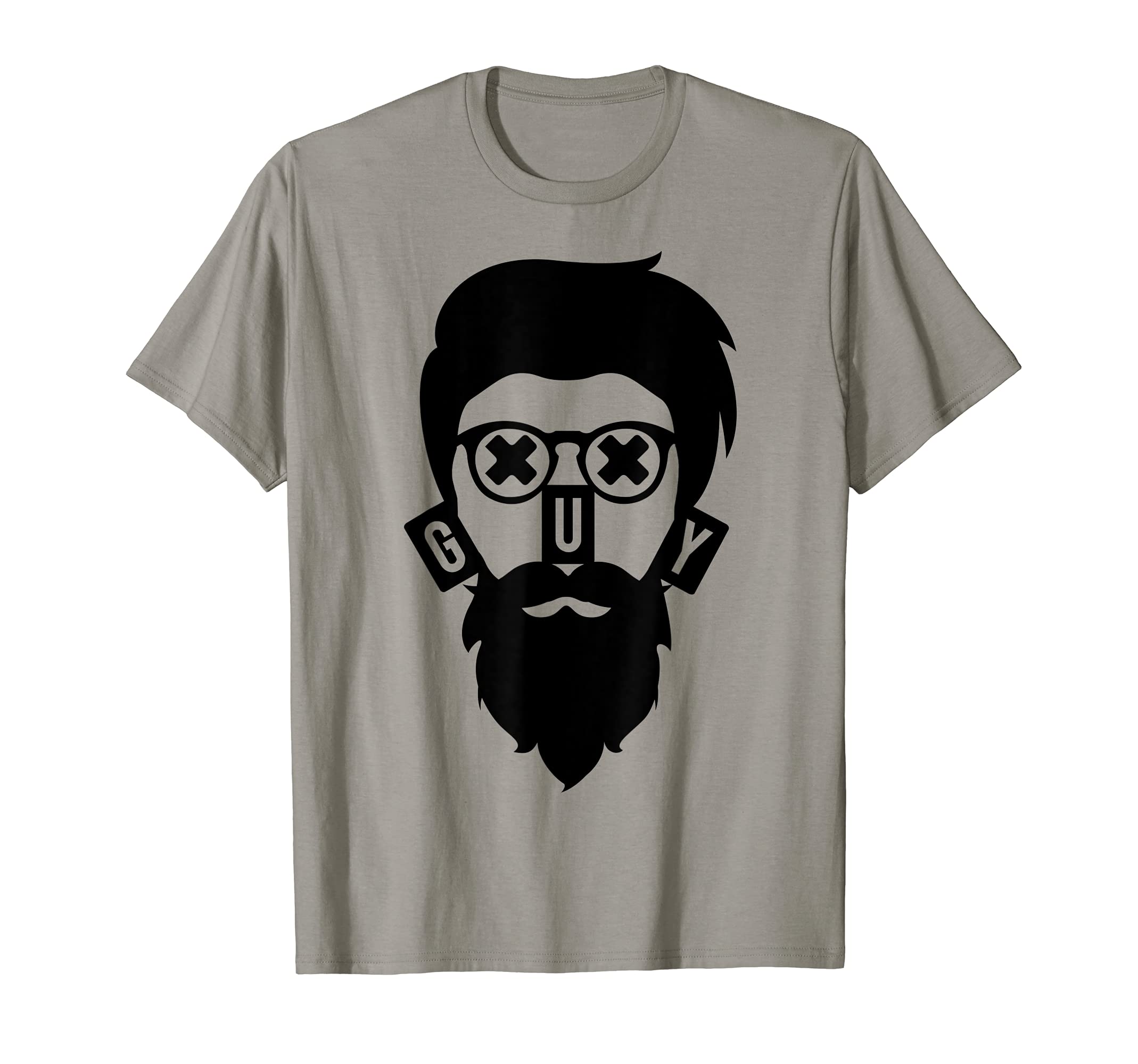 Level 101GUY | Beard, Mustache & Facial Hair | Black Design T-Shirt
