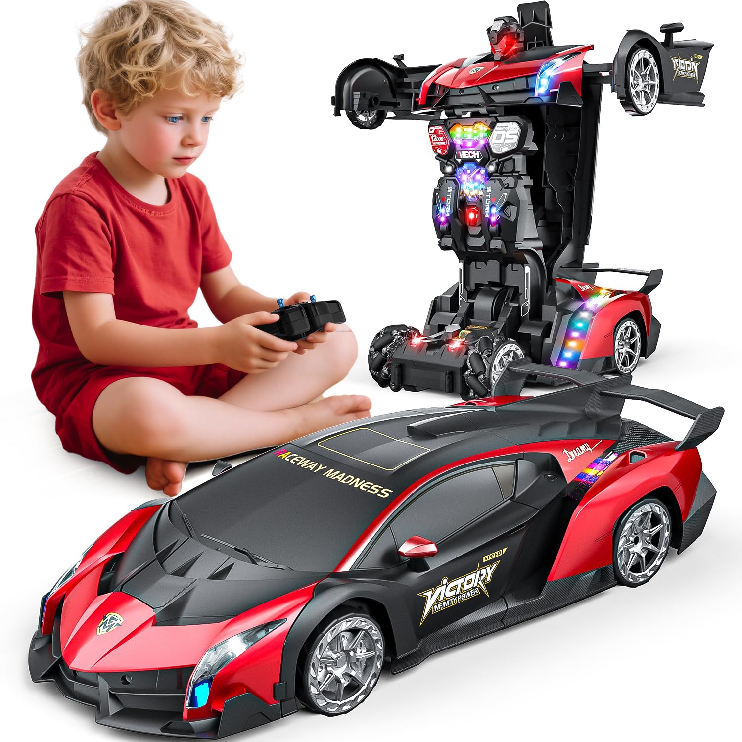 Holyton 1:10 Scale Transforming RC Car & Robot