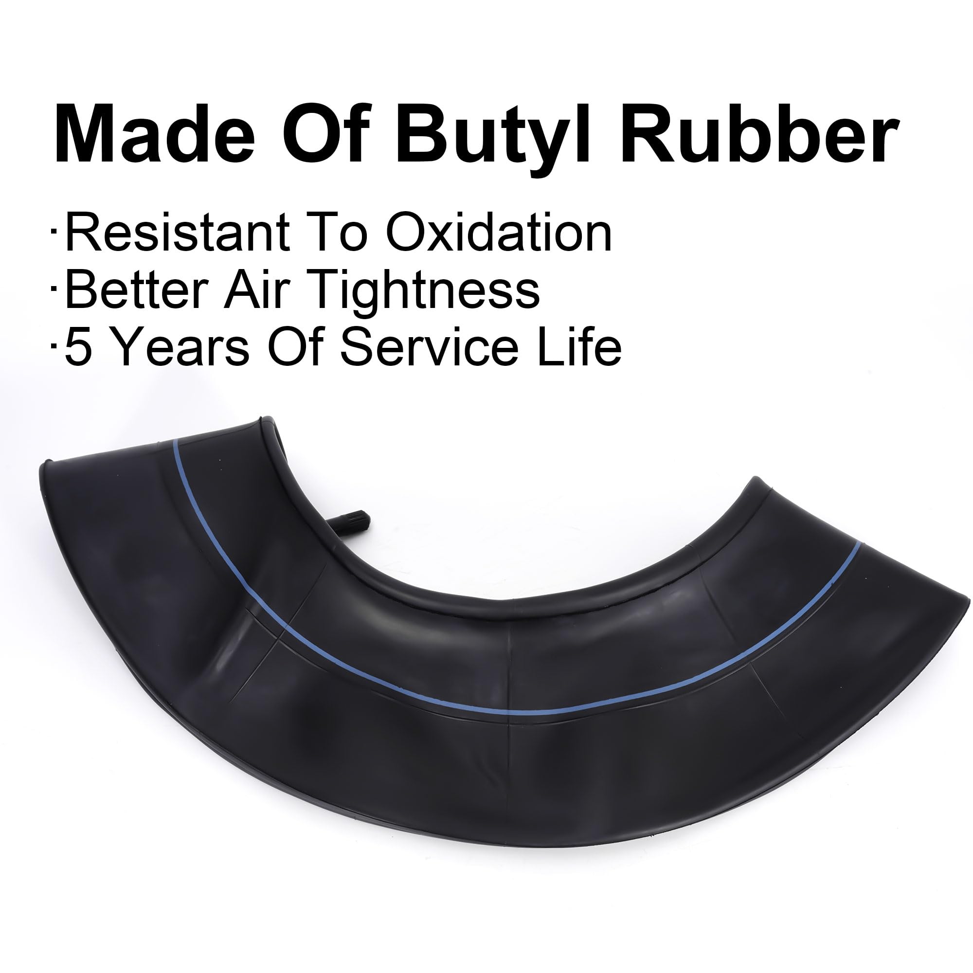 2 Camere D'Aria Per Carriola 4,80/4,00-8 | Valvola TR87 Curva | Per Carrelli, Tosaerba E Go-Kart | UQTUKO - Foto 6